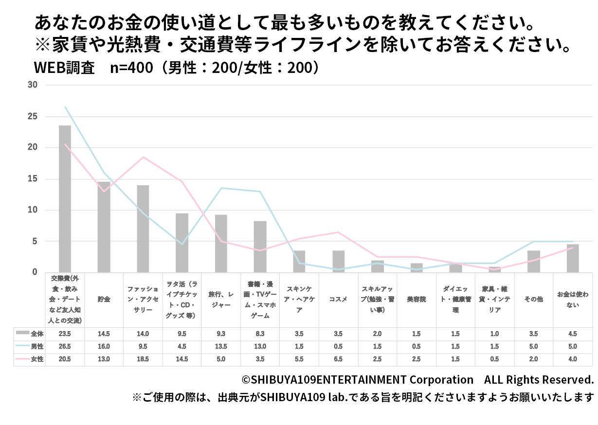 月収の使い道